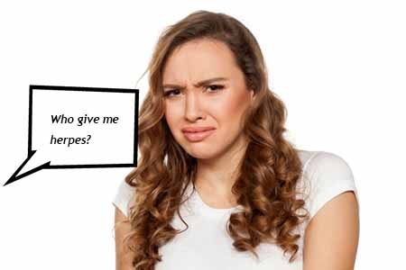 Who gave herpes to you